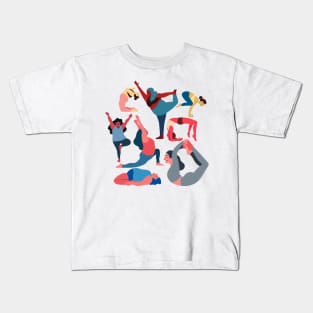 Yoga Poses Kids T-Shirt